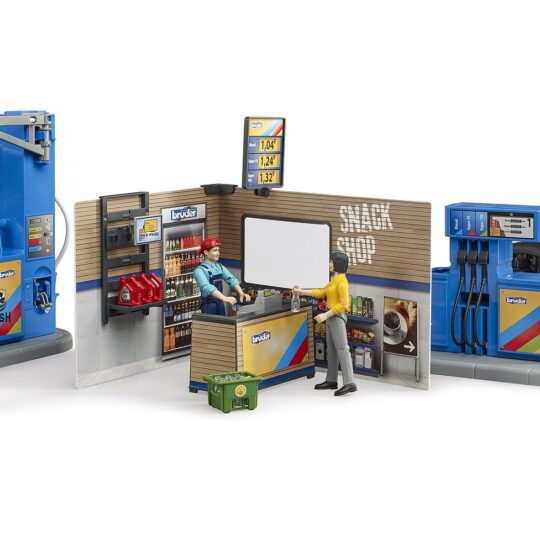 Bruder benzinska stanica sa autom i figurom/621117