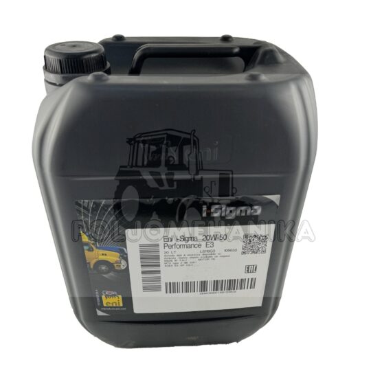 ENI I-SIGMA PERFORMANCE E3 20W-50 20Lit